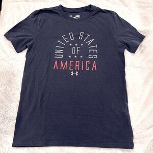 Under Armour Dark Blue USA Graphic Tee